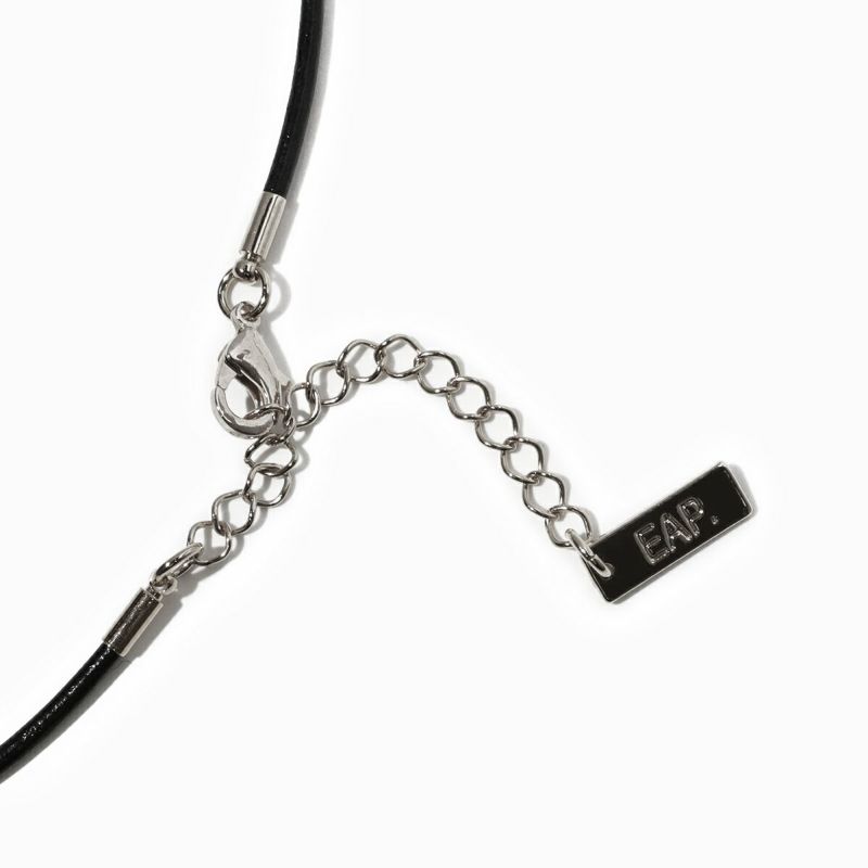 Color Stone × Leather 3 Way Necklace(SILVER) | EMPATHY ALL