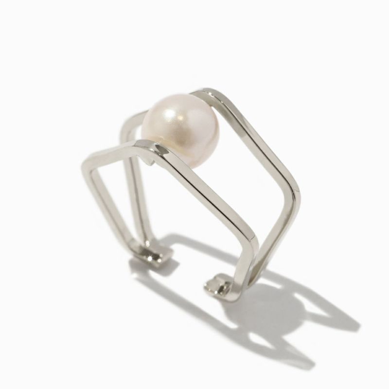 Pearl-Mixed Double Ear Cuff（GOLD） | EMPATHY ALL PEOPLE.